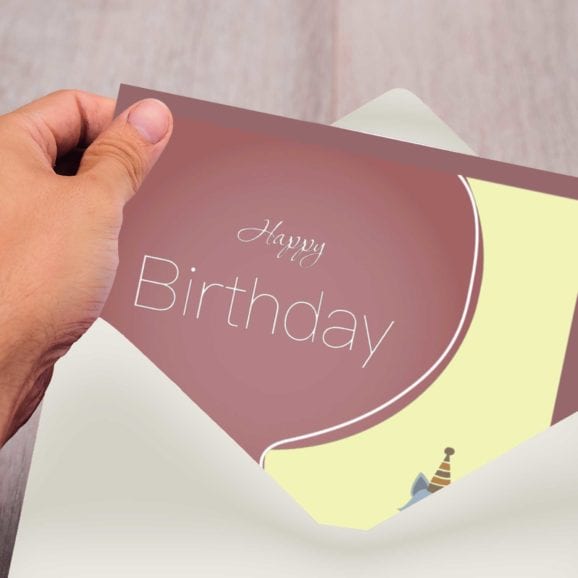 Short baby personalized cards